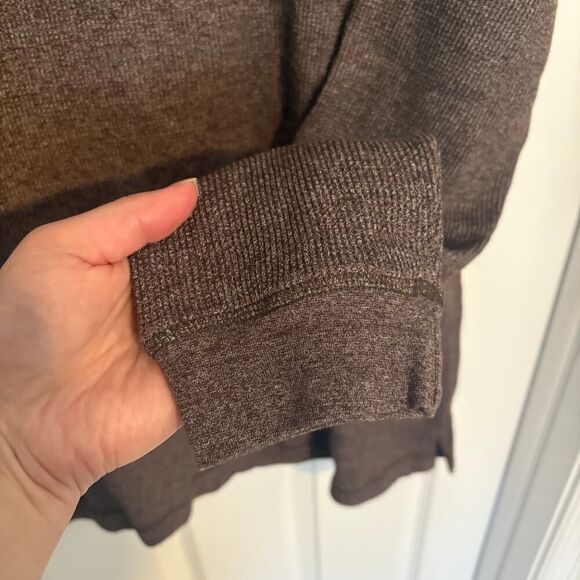 Mountain Ridge Ribbed Long Sleeve Shirt Brown XL - Picture 5 of 8